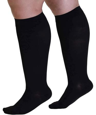 Buy Sxhmsal Large Compression Stockings for Women | Knee Socks for Seniors & Rehabilitation - Black - Buy Online on GoSupps.com