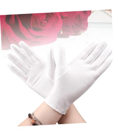 Healeved 3 Pairs for Jewelry Inspection Jewelry Etiquette Cotton Glove Jewelry Inspection Soft Stretchy Protective Formal Wear Work White Hand - Buy Online on GoSupps.com