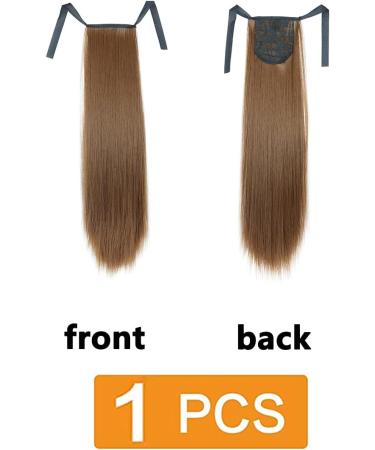 Prinfantasy Straight Wrap Around Ponytail Extension - Silky Long Hairpiece for Women - Light Brown (22 inch) - Buy Online on GoSupps.com