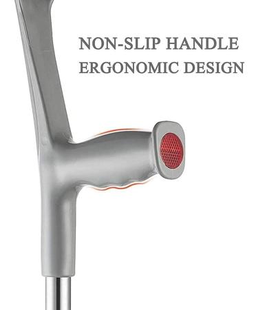 Crutches Cane Lightweight Forearm Crutches Postoperative Rehabilitation Height Adjustable Arm Cuff Crutch Ergonomic Design Comfortable On Wrist Non Skid Adult Walking Crutches 1 Pcs Everything is - Buy Online on GoSupps.com