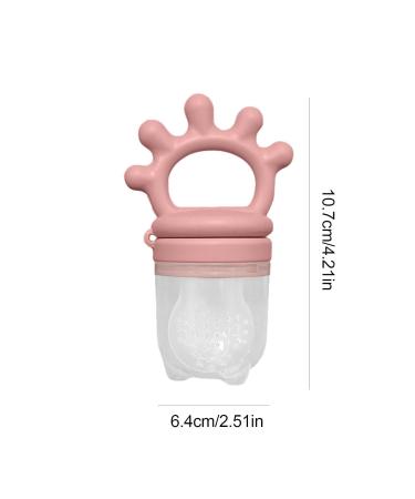 Freshy Toothing Pacifiers - Reusable Silicone Nipple Bite Toys & Fruit Feeders for Soothing Gums | Honhoha Rose Red - Buy Online on GoSupps.com