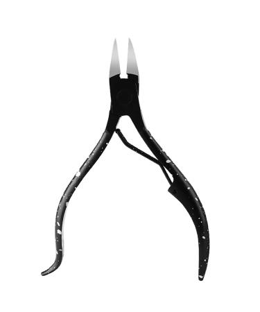 HCHGJKN Nail Clippers Black Toenail Ingrown Nail Art Cuticle Nipper Clipper Edge Cutter Manicure Scissor Plier Tool Pedicure Dead Skin Remover(First Grade)