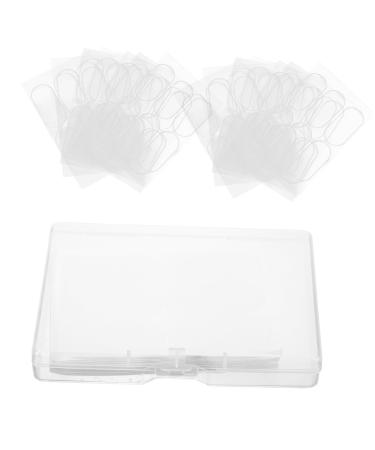 COHEALI 60pcs Elf Ear Stickers Silicone Patches Silica Gel Transparent Vertical Ear Tape Cosmetics Ear Patch Vertical Ear Patch Small Face Orthotics Ear Stickers Transparent 3.7x1.6cm