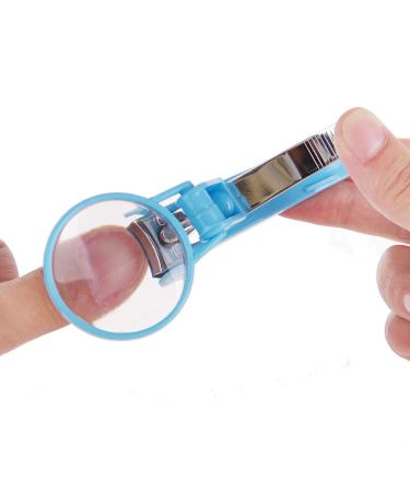 Careor Extra Large Stainless Steel Nail Clippers for Elderly - Easy Grip Fingernail & Toenail Cutters in Blue - Buy Online on GoSupps.com