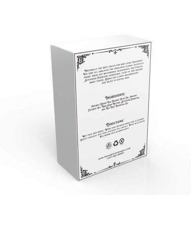 The Medicinal Soap Co. Tea Tree Activated Charcoal Back, Butt, and Body Bar - Natural Acne and Eczema Relief - 5 oz - Buy Online on GoSupps.com