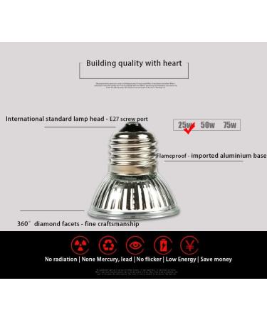 ATB Poison Red Light Lamp - 25W Infrared UVA + UVB Full Spectrum Sun Lamp for Reptiles & Amphibians | E27 Heat Lamp for Aquariums - Buy Online on GoSupps.com