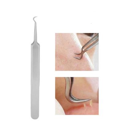 Blackhead Tweezers - Curved Stainless Steel Pimple Extractor & Facial Care Tool for Clear Skin - Buy Online on GoSupps.com