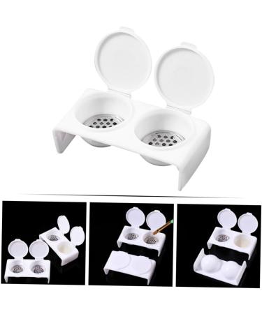 Ipetboom Monomer Holder Nail Art Brush Cup Nail Art Tool Painting Tool Natural Nails Nail Tools Dappen Dish for Acrylic Nails Nail Bowl Liquid Pen Wash Cup Wash Pen Bracket Stainless Steel - Buy Online on GoSupps.com