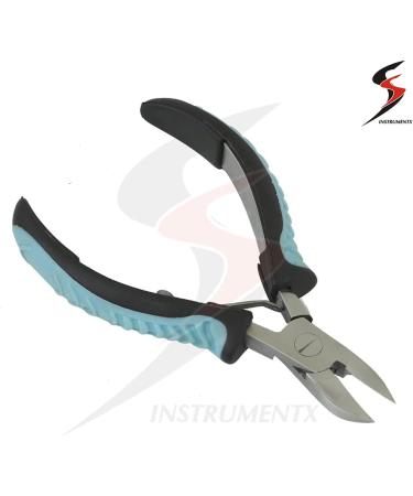Professional Toe Nail Clipper Cutter Nippers - Heavy Duty Thick Nails - Stainless Steel (Blue) - Buy Online on GoSupps.com