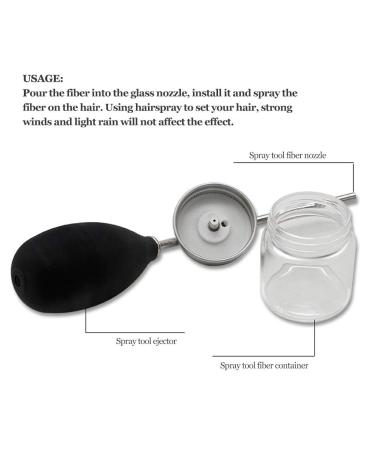 Hair Fibers Pump Atomizer - Sturdy Hair Building Fiber Spray for Home Care & Color Printing | International Shipping - Buy Online on GoSupps.com