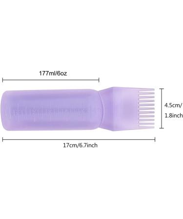 FYJLXF 2 Pack Root Comb Applicator Bottle, 6 Ounce Hair Dye Applicator  Brush, Transparent Applicator…See more FYJLXF 2 Pack Root Comb Applicator