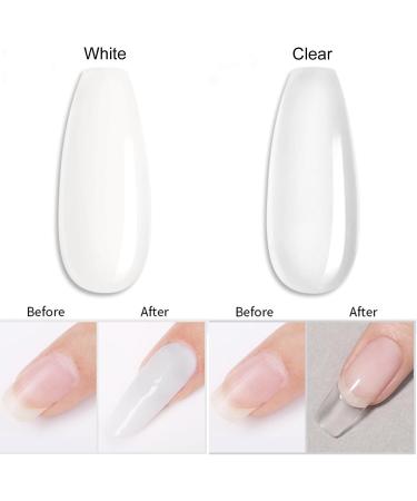 GZMAYUEN White Builder Gel for Nails 15 ml Nail Extension Builder Gel UV Gel Nail Extension Nail Art Manicure White UV Fibreglass Nail Gel for Nail Studio - Buy Online on GoSupps.com