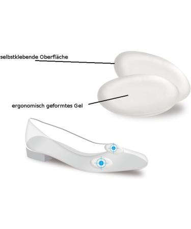 FabaCare Corbby Gel-Padded Shoe Insoles - Transparent Self-Adhesive Gel Cushions for High Heels | 4 Pads for Ultimate Comfort - Buy Online on GoSupps.com