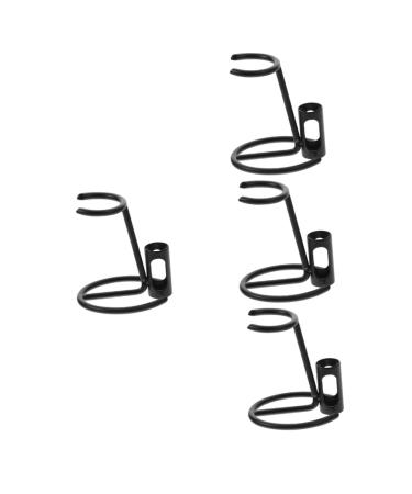 Minkissy 4 pieces of razor holders stand for men mini holder stand for wet shaving brush mini-shave holder mini shores for men hairdryer stand hairdressing tool man metal stainless steel