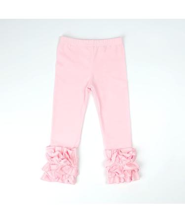 Hoolchean Girls Cotton Ruffle Leggings - Slim Pink (5-6 Years) - Buy Online on GoSupps.com