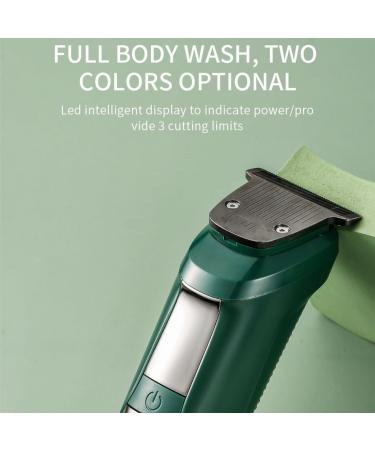 Pro Hair Clipper Waterproof Barber The Electric LED Displays The Hairdressing Tool USB Clipper Shaved Hair Carved Oil Head Push Shear(Color:Green) - Buy Online on GoSupps.com