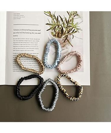 100% Pure 19 Momme Mulberry Silk Hair Ties - Soft Sleep Rubber 3 Pack for Women & Girls - Color 21 - Buy Online on GoSupps.com