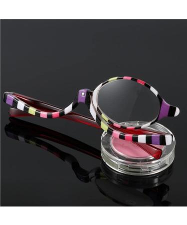BOKIOESDE Magnifying Glasses Makeup Tool Cosmetic Lens Multipurpose Practical Auxiliary Women Supplies Single Line Space Saving 4.0 +4.0 - Buy Online on GoSupps.com