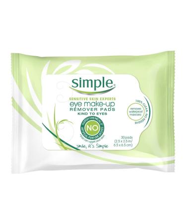 Simple Eye Make-Up Remover Pad, 30 Count (Pack of 3)