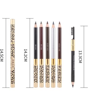 TOVINANNA 2Pcs Double Head Eyebrow Pencil with Brush Waterproof Professional for Precise Fills Brows (Light Coffee) - Buy Online on GoSupps.com