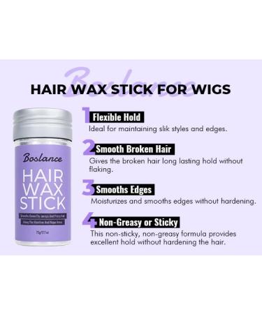 Hair Wax Stick for Flyaways & Edges - Frizz Control Styling Balm for Women & Kids | Smoothing Gel Accessory - Buy Online on GoSupps.com