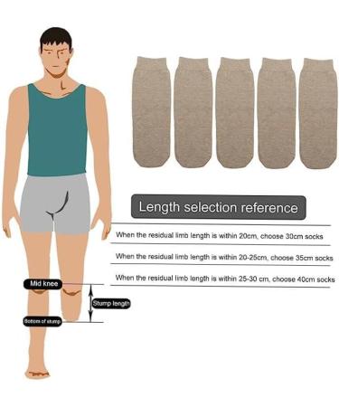 Stump Compression Socks Set - 5pcs for Below Knee Amputee Care & Rehabilitation - Buy Online on GoSupps.com