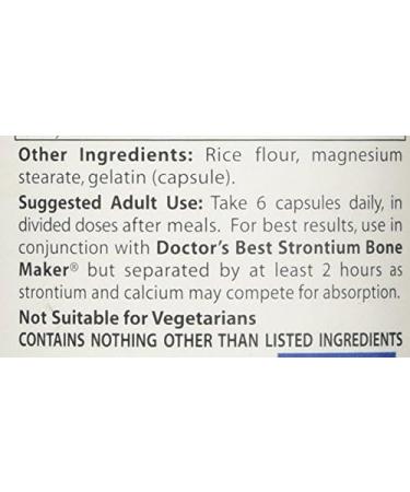 Doctor's Best Calcium Bone Maker Complex 180 Caps - Strong Bone Support - Buy Online on GoSupps.com