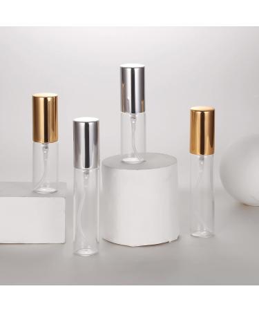 20 Pack 10ML Portable Travel Perfume Atomizer Spray Bottles - Gold Caps | Refill & Hydrate - International Shipping Available - Buy Online on GoSupps.com