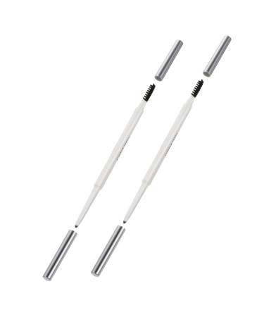 Beatifufu 2pcs Double-headed Waterproof Eyebrow Pencil Eyeliner Pencils Gray Eyebrow Pencils Abs (shell)
