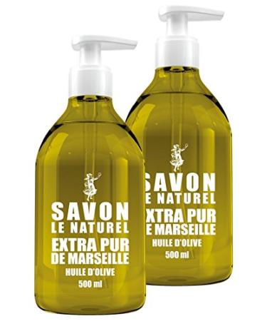 Savon le Naturel Extra Puro de Marsella con aceite de Oliva 500 ml lote de 2