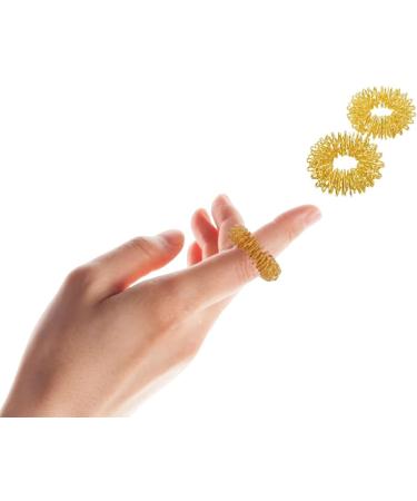 2-Piece Flexible Acupressure Rings for Fingers & Toes - Daily Reflexology Stimulation at Home & On-the-Go - Buy Online on GoSupps.com