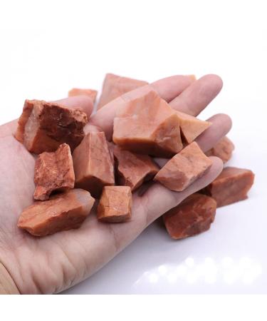 Natural Crystal Rough Natural Orange Crystal Quartz Irregular Shape Ore Rock Minerals Specimen Rough Stone Home Decoration (Size : 1000g)