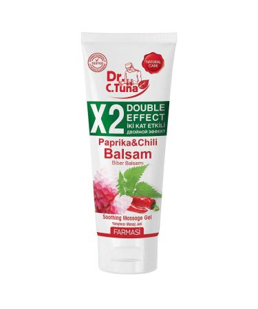 FARMASi Dr. C. Tuna Massage Gel Paprika & Chili Balsam Red Pepper Ginger Root & Nettle Extracts with Mint Jojoba Rosemary Oils to Soothe Your Body After a Long Day 8.45 fl oz / 250 ml