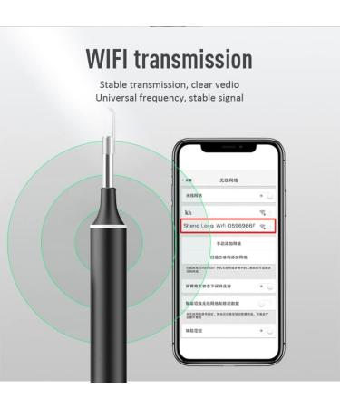 Ear Cleaner with 1080P Camera, Light & 8 Replacement Spoons for iOS/Android - Blue - Buy Online on GoSupps.com