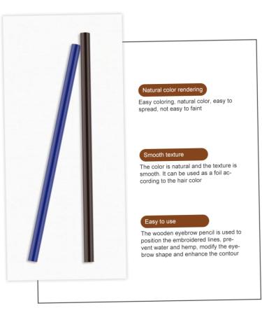  Ipetboom Ipetboom 2 Sets Eyebrow Pencil Eyeliner Eyebrow Eyeliner Pencil Eyebrows Dark Eyebrow Pen Lip Positioning Pen Supply Eyebrow Drawing Wooden 8 Pieces * 2 - Buy Online on GoSupps.com