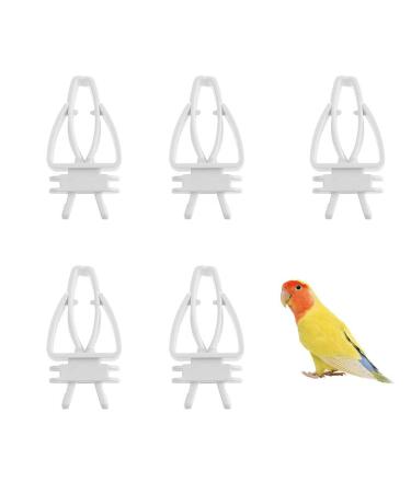 LAIYOHO 5Pcs Bird Vegetable Holder Clip Plastic Cuttle Bone Clip Bird Fruit Feeder Cuttlefish Clip Parrot Feeding Clip Bird Cage Food Holder for Bird Hamster Cockatiel Parrot Small Animals - Buy Online on GoSupps.com
