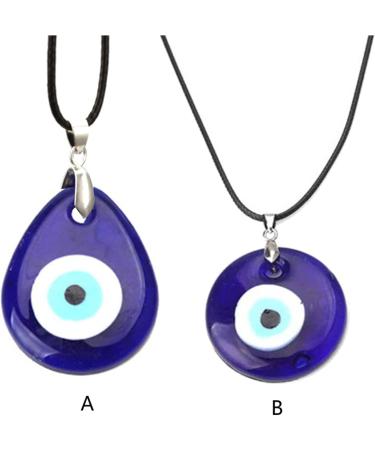 OralGos Lucky Blue Eye Necklace - Turkish Evil Eye Pendant for Men & Women | Protection & Blessing - Buy Online on GoSupps.com