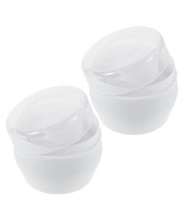 Lot de 2 Bo tes Poudre pour B b avec Houppettes Douces R cipient Portable Blanc Compact Dosage Pr cis tui Rechargeable pour Soins et Voyages B b