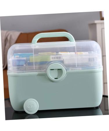ULTECHNOVO Box Multi-layer Medicine Box Storage Bin with Lid First Aid Container Portable First Aid Kit Multi-layer Storage Case Portable Medicine Case Medicine Storage Plastic Family Pack - Buy Online on GoSupps.com