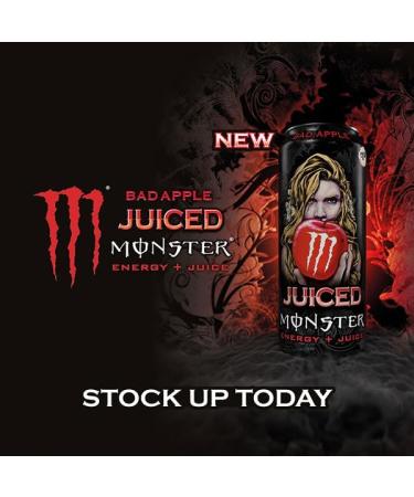 Monster Bad Apple 12x500ml | New Crisp Dry Apple Flavour Boxed Treatz - Buy Online on GoSupps.com