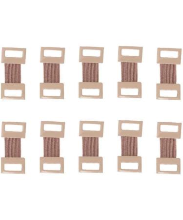 10pcs Skin Color Elastic Bandage Clips Bandage Wrap Clips Stretch Metal Clips Ace Bandage Large Bandaids Replaceable Wrap Clips Adhesive Bandages for Various Types Bandages