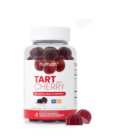 humanNBrand Tart Cherry Gummies - Uric Acid Immunity Inflammation & Metabolic Health Support NSF Certified Sport Powerful Antioxidant & Non-GMO - from Maker- 60 Sugar-Free