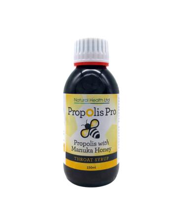 Propolis Pro Throat Mixture with Manuka Honey Vitamin C and Cooling Menthol - 150ml - Buy Online on GoSupps.com