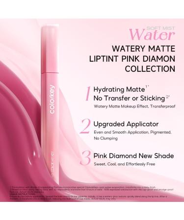 COLORKEY Soft Matte Water Lip Tint - Long-Lasting Moisturized Waterproof Liquid Lipstick in P333 Milk Pink | International Shipping Available - Buy Online on GoSupps.com