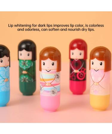 Lip Balm Doll Shaped 24 Lips Repair Moisturizer for Remove Dead Skin Nourishing (1 Box) Lipstick - Buy Online on GoSupps.com