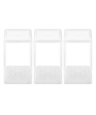 Ipetboom Box of 3 Storage Grinding Head Nail Cutter Attachment Storage Nail Cutter Accessories Organiser Tool Drilling Nail Polish Sanding Disc Holder White