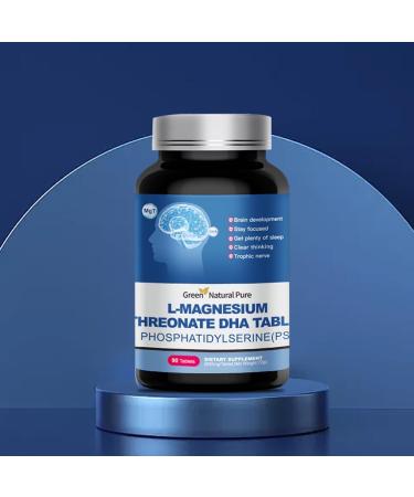 Green Natural Pure Magnesium Threonate DHA Tablet - High Absorption Formula - Buy Online on GoSupps.com