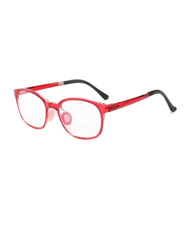 Professional children's glasses anti-blue light computer glasses anti-reflective glasses children silicone lenses red