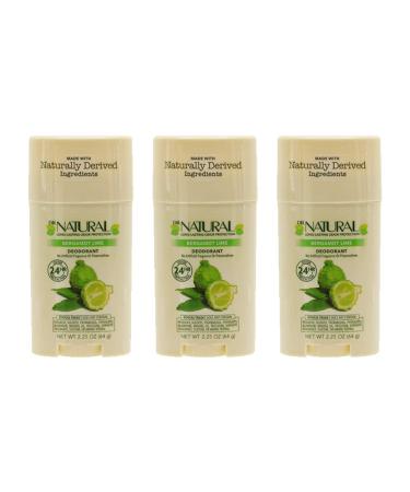Dr. Natural Deodorant for Women and Men - Aluminum Free - Sulfate & Paraben Free Cruelty Free- Deodorant Stick - 24 Hour Long Lasting Odor Protection (Bergamot Lime 2.25 Ounce-3-Pack) Bergamot Lime 2.25 Ounce (Pack of ...