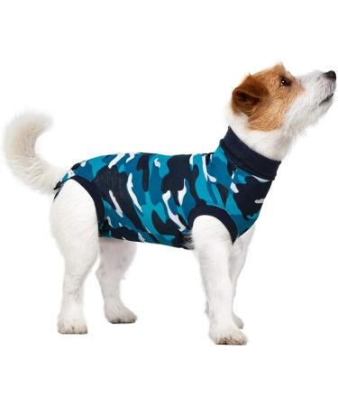 Buy Suitical Recovery Suit for Dogs - Medium Blue Camouflage | 1 Pack - International Shipping Available - Buy Online on GoSupps.com